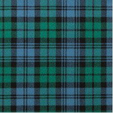 Reiver Light Weight Tartan Fabric - Black Watch Ancient